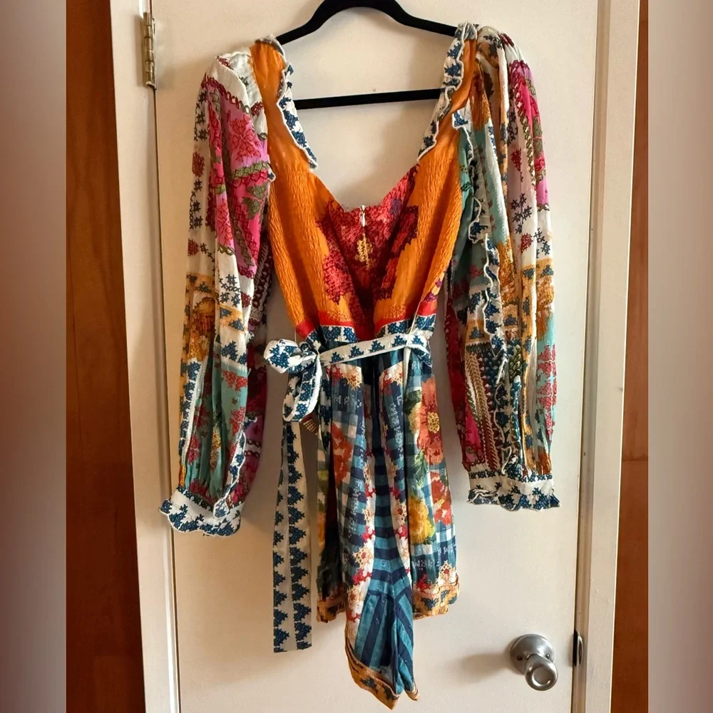 Farm Rio Summer Stitches Romper - Picture 3 of 15